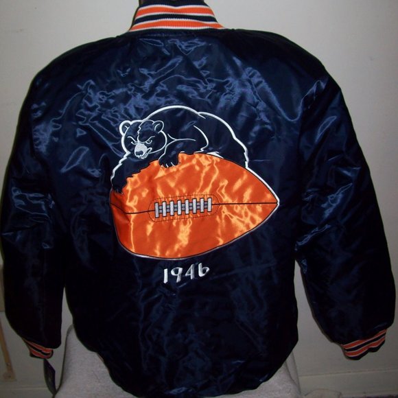CHICAGO BEARS STARTER ThrowBack Snap Down Jacket - Picture 2 of 8